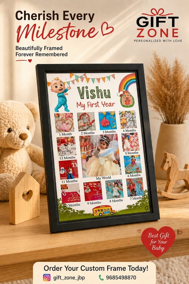 12 Month Baby Photo Frame